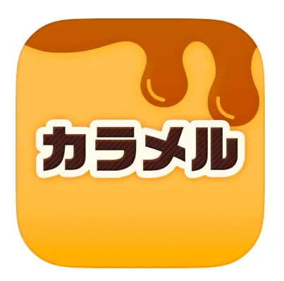 ビデオチャットカラメルのアイコン - ビデオチャット